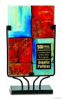 Premier Art Glass Rectangle Plaque