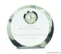 4 1/2″ Clear Crystal Round with Clock