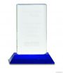 Crystal Cylinder on Blue Pedestal