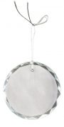 3 inch Crystal Round Facet Ornament