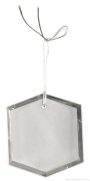 3 inch Crystal Hexagon Ornament