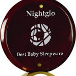 Round Rosewood Piano Finish Floating Acrylic Standup Acrylic Award