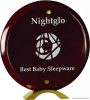 Round Rosewood Piano Finish Floating Acrylic Standup Acrylic Award