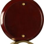 Round Rosewood Piano Finish Floating Acrylic Standup Acrylic Award