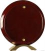 Round Rosewood Piano Finish Floating Acrylic Standup Acrylic Award