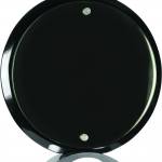Round Black Piano Finish Floating Acrylic Standup Acrylic Award