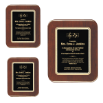 Black Plate Rosewood Piano-finish Plaque w/ Elliptical Edge – MA4416-MA4418