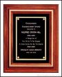 Plaque – Solid Walnut Frame Plaques with Gold Trim and Black Velour