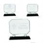 Rectangle Crystal on Black Pedestal Base