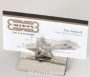 Business Card Holder – Polished Silver Star Business Card Holder