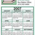 Business Calendar Magnet – Four Color Process 1