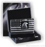 Crystal Glass Awards – 6″ x 4 1/2″ Genuine Prism Optical Crystal Patriot Desigb With Black Base 1