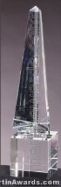 Crystal Glass Awards – 2 3/4″ x 12″ Genuine Prism Optical Crystal 1