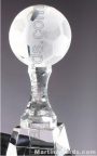 3 1/2″ x 10″ Soccerball Prism Optical Crystal Glass 1