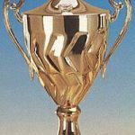 Gold Finish Trophy Cup On Marble Base 1