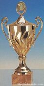 Gold Finish Trophy Cup On Marble Base 1