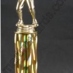 Gold Single Column Male Baseball/Softball With 1 Eagle Trophy 1