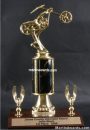 Black Single Column Chopper Motorcycle With 2 Eagles Trophy 1