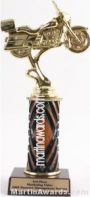 Wood Single Column Road Motorcycle Trophy 1