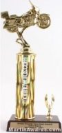 Gold Single Column Road Motorcycle With 1 Eagle Trophy 1