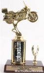 Black Single Column Road Motorcycle With 1 Eagle Trophy 1