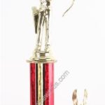 Red Single Column Male Archer With 1 Eagle Trophy 1
