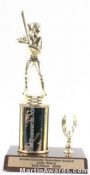 Black Single Column Female Softball With 1 Eagle Trophy 1