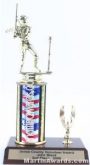Red/White/Blue Single Column Male T-Ball With 1 Eagle Trophy 1