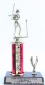 Red Single Column Female T-Ball With 1 Eagle Trophy 1