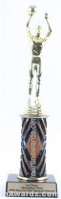 Wood Single Column Male Basketball Trophy 1
