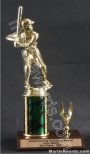 Green Single Column Male Baseball/Softball With 1 Eagle Trophy 1
