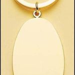 Oval Brass Key Ring 1