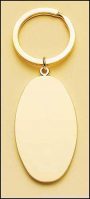 Oval Brass Key Ring 1