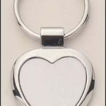 Heart Shape Silver Key Rings 1