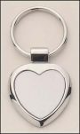 Heart Shape Silver Key Rings 1