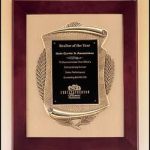 Plaque – Rosewood Piano Finish Frame with Bronze Cast 1