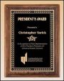Plaque – Walnut Piano-Finish Plaques with Leaf Design Plate 1