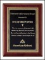 Plaque – Rosewood Piano-Finish Plaques with Diamond Florentine Border 1
