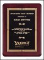 Plaque – Rosewood Piano Finish w/Southwestern Border Design Plate 1