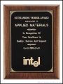 Plaque – Solid Walnut Plaque with Black Brass Plate 1