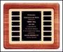 Plaque – Walnut Perpetual Plaques with 12 Ind