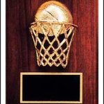 Trent Series – 4 1/2″ x 6″ Walnut Plaques with Sport Cast Relief 1