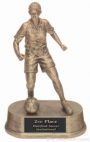 Female Soccer Gold Resin Trophy 1