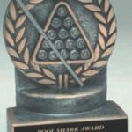 8 Ball Wreath Resin Trophy 1