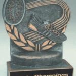 Track Wreath Resin Trophy 1