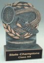 Track Wreath Resin Trophy 1