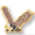 3/4″ Eagle Mascot Lapel Pin 1