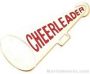 1 1/4″ Etched Soft Enamel Cheerleader Megaphone Chenille Letter Pin 1
