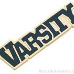 1 1/8″ Etched Soft Enamel Varsity Chenille Letter Pin 1
