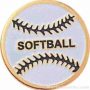 3/4″ Etched Soft Enamel Softball Chenille Letter Pin 1